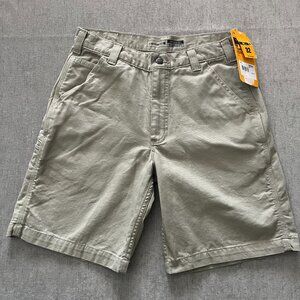 Carhartt Rugged Flex Relaxed Fit Work Shorts Men 32 Tan BS1514-M 10" Inseam NWT